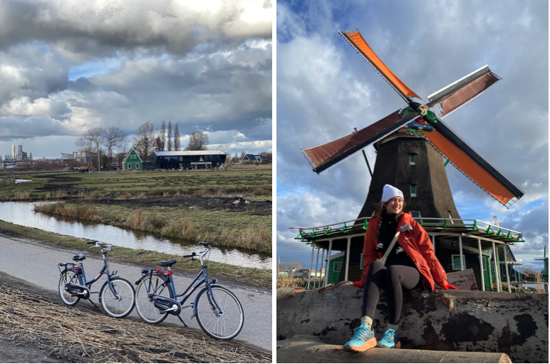 踩單車，單車，荷蘭，風車，echoasia