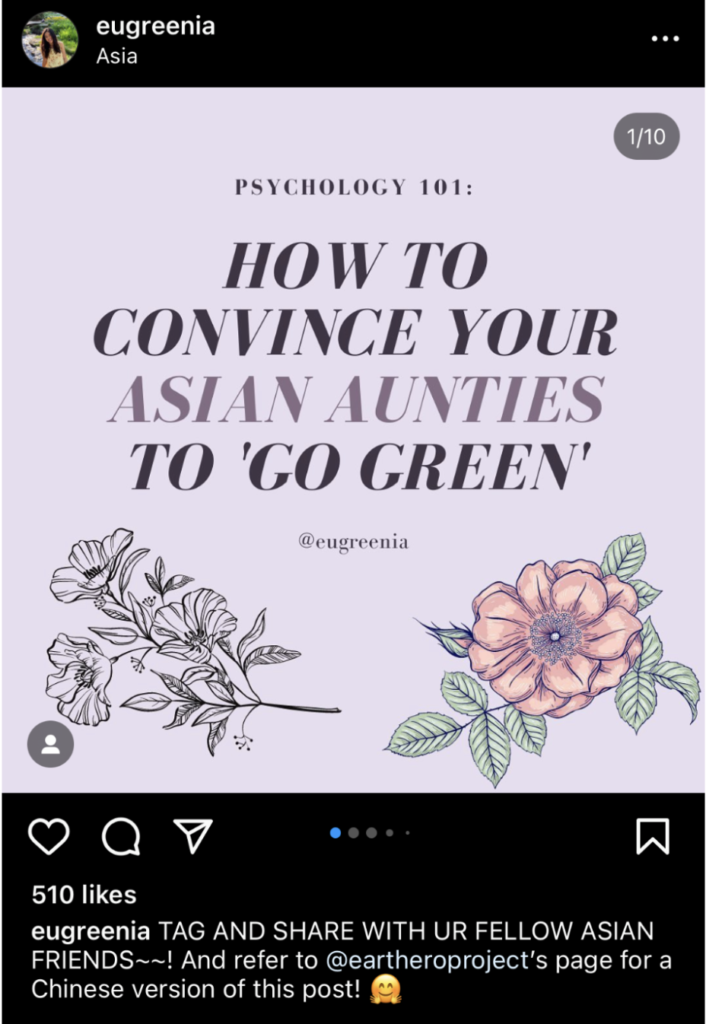 Eugreenia, Instagram, Echo Asia Communications